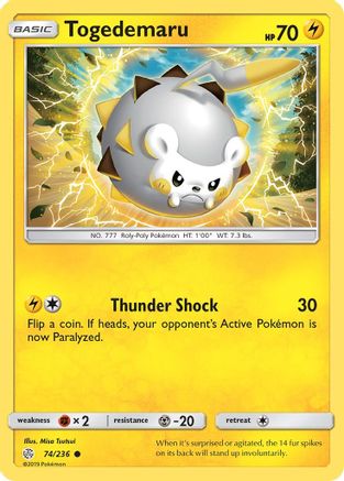 Togedemaru - 74/236 - SM - Cosmic Eclipse #74