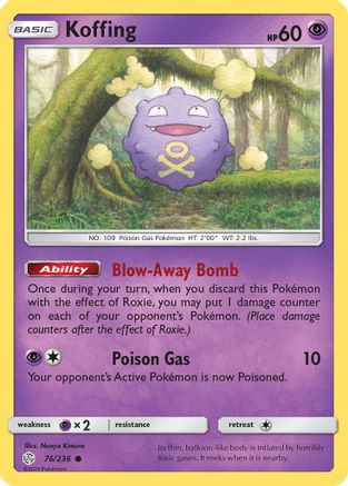 Koffing - SM - Cosmic Eclipse #76