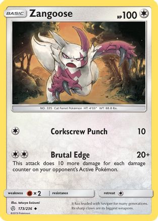 Zangoose - SM - Cosmic Eclipse #173