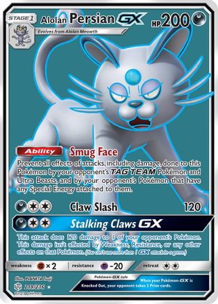 Alolan Persian GX (Full Art) - SM - Cosmic Eclipse #219