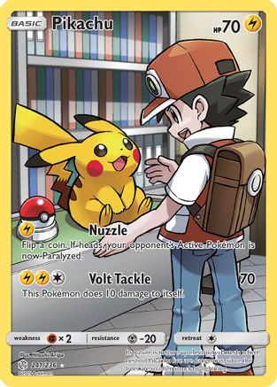 Pikachu (Secret) - SM - Cosmic Eclipse #241