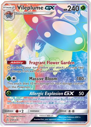 Vileplume GX (Secret) - SM - Cosmic Eclipse #250