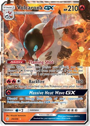 Volcarona GX - SM - Cosmic Eclipse #35