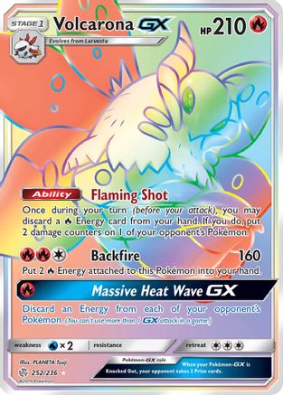 Volcarona GX (Secret) - SM - Cosmic Eclipse #252