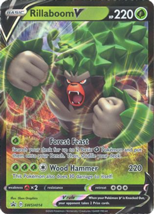 Rillaboom V - SWSH014 - SWSH: Sword & Shield Promo Cards #SWSH014