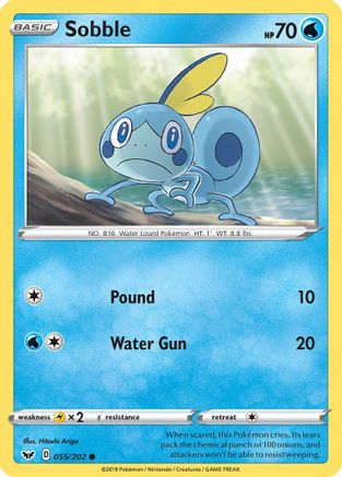 Sobble (055) - SWSH01: Sword & Shield Base Set #055
