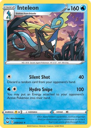 Inteleon (059) - SWSH01: Sword & Shield Base Set #059