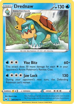Drednaw - SWSH01: Sword & Shield Base Set #061