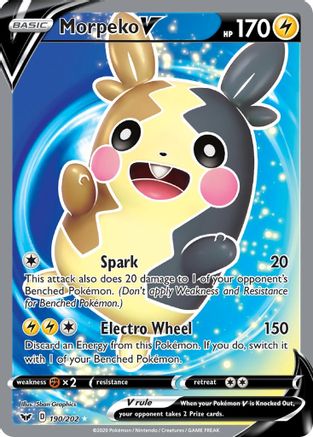 Morpeko V (Full Art) - SWSH01: Sword & Shield Base Set #190
