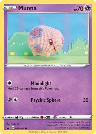 Munna - SWSH01: Sword & Shield Base Set #087