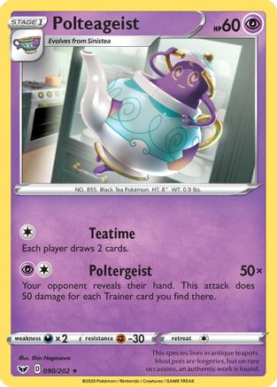 Polteageist - SWSH01: Sword & Shield Base Set #090