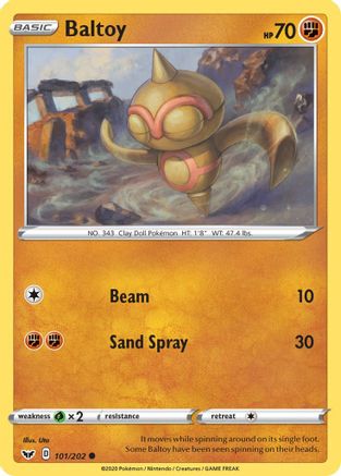 Baltoy (101) - SWSH01: Sword & Shield Base Set #101