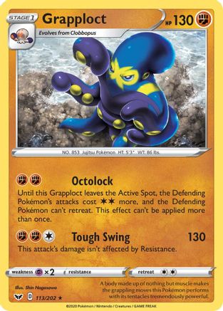 Grapploct - SWSH01: Sword & Shield Base Set #113