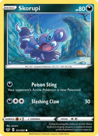 Skorupi - SWSH01: Sword & Shield Base Set #121
