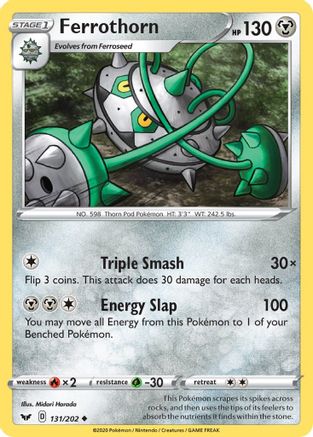 Ferrothorn - SWSH01: Sword & Shield Base Set #131