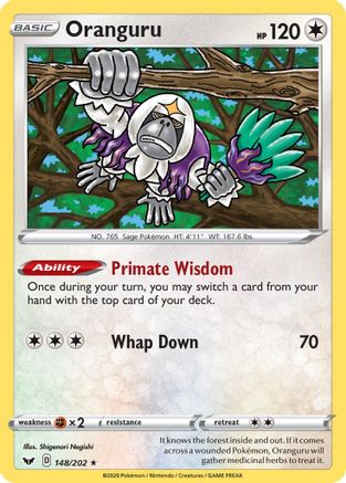 Oranguru - SWSH01: Sword & Shield Base Set #148