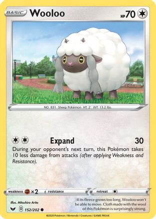 Wooloo (152) - SWSH01: Sword & Shield Base Set #152
