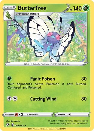 Butterfree - SWSH02: Rebel Clash #003