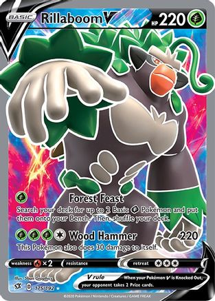 Rillaboom V (Full Art) - SWSH02: Rebel Clash #175