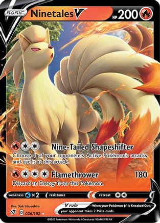 Ninetales V - SWSH02: Rebel Clash #026