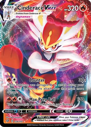 Cinderace VMAX - SWSH02: Rebel Clash #036