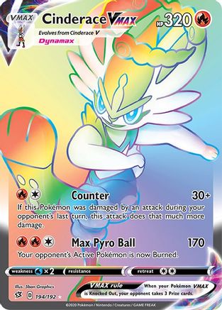 Cinderace VMAX (Secret) - SWSH02: Rebel Clash #194