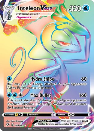 Inteleon VMAX (Secret) - SWSH02: Rebel Clash #195
