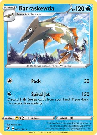 Barraskewda - SWSH02: Rebel Clash #053