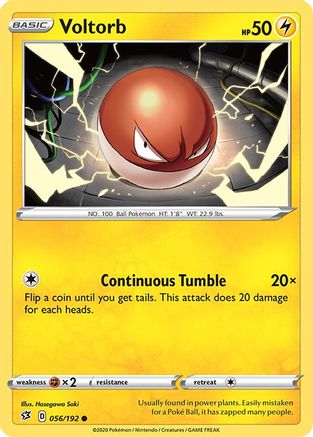 Voltorb - SWSH02: Rebel Clash #056