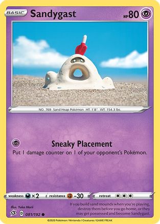 Sandygast - SWSH02: Rebel Clash #081