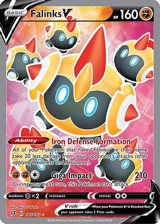 Falinks V (Full Art) - SWSH02: Rebel Clash #185