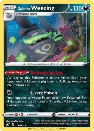 Galarian Weezing - SWSH02: Rebel Clash #113