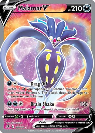 Malamar V (Full Art) - SWSH02: Rebel Clash #186