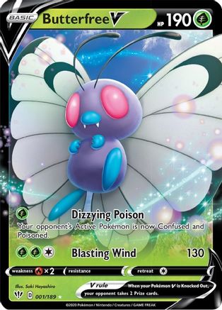 Butterfree V - SWSH03: Darkness Ablaze #001