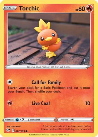 Torchic - SWSH03: Darkness Ablaze #022