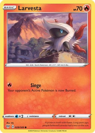 Larvesta - SWSH03: Darkness Ablaze #029