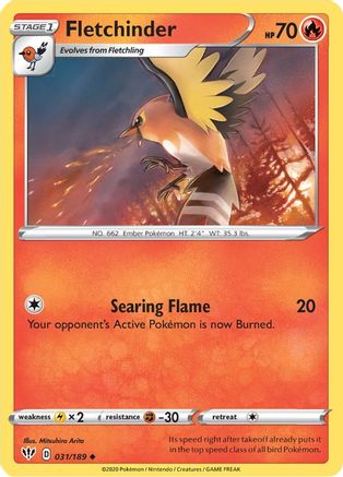 Fletchinder - SWSH03: Darkness Ablaze #031