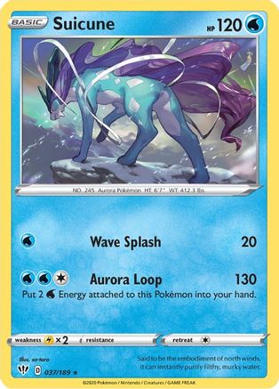 Suicune - SWSH03: Darkness Ablaze #037