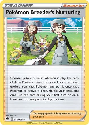 Pokemon Breeder's Nurturing - SWSH03: Darkness Ablaze #166