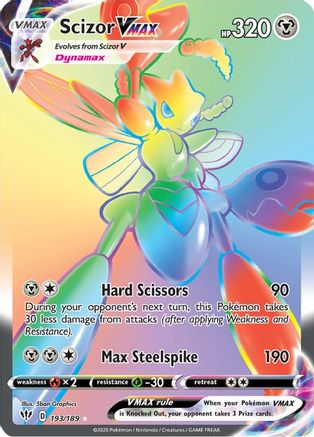 Scizor VMAX (Secret) - SWSH03: Darkness Ablaze #193