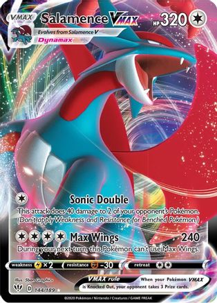 Salamence VMAX - SWSH03: Darkness Ablaze #144