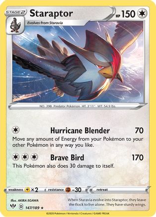 Staraptor - SWSH03: Darkness Ablaze #147