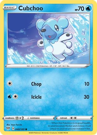 Cubchoo - SWSH03: Darkness Ablaze #048