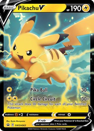 Pikachu V - SWSH063 - SWSH: Sword & Shield Promo Cards #SWSH063