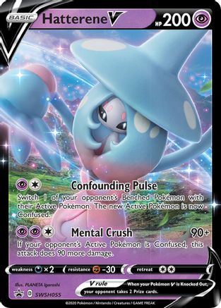 Hatterene V - SWSH055 - SWSH: Sword & Shield Promo Cards #SWSH055