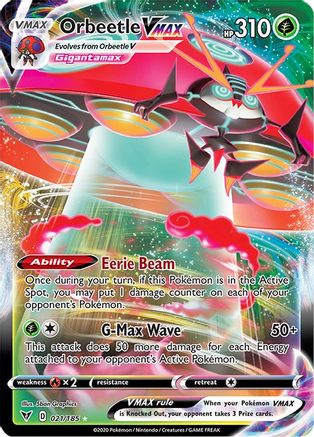 Orbeetle VMAX - SWSH04: Vivid Voltage #021