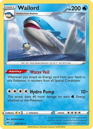 Wailord - SWSH04: Vivid Voltage #032
