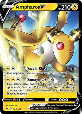 Ampharos V - SWSH04: Vivid Voltage #049