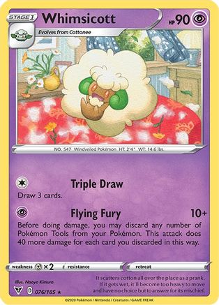 Whimsicott - SWSH04: Vivid Voltage #076