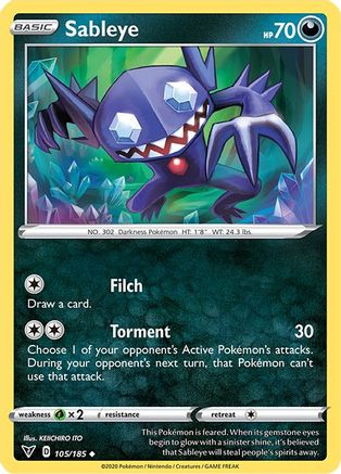 Sableye - SWSH04: Vivid Voltage #105